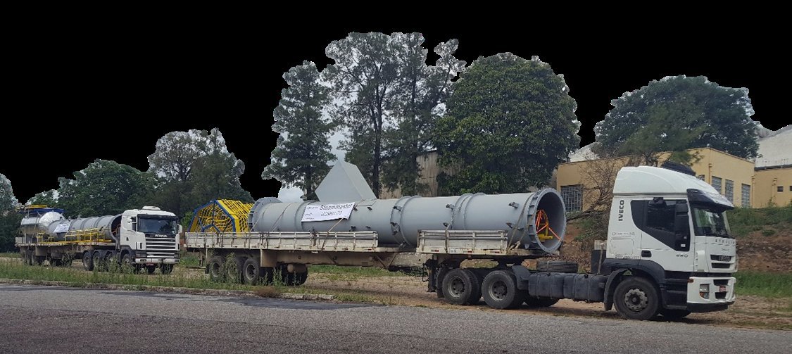 Transported stack modules prepared for field delivery
