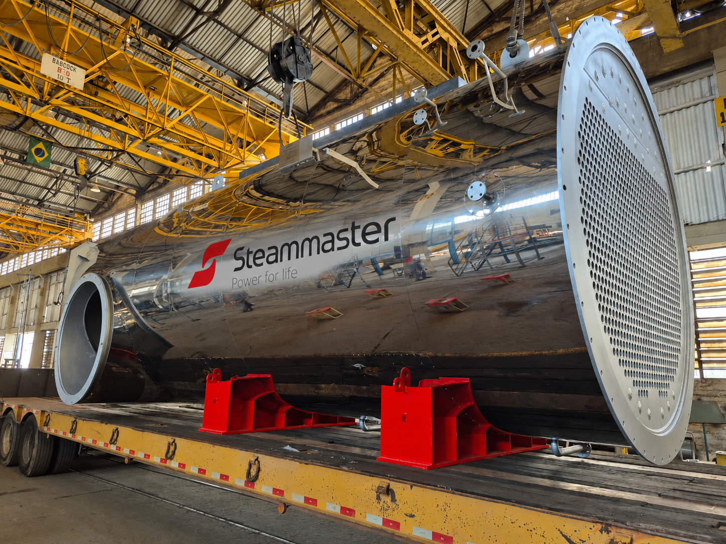 CRS recovery boiler tube sheet and firetube bundle reference image