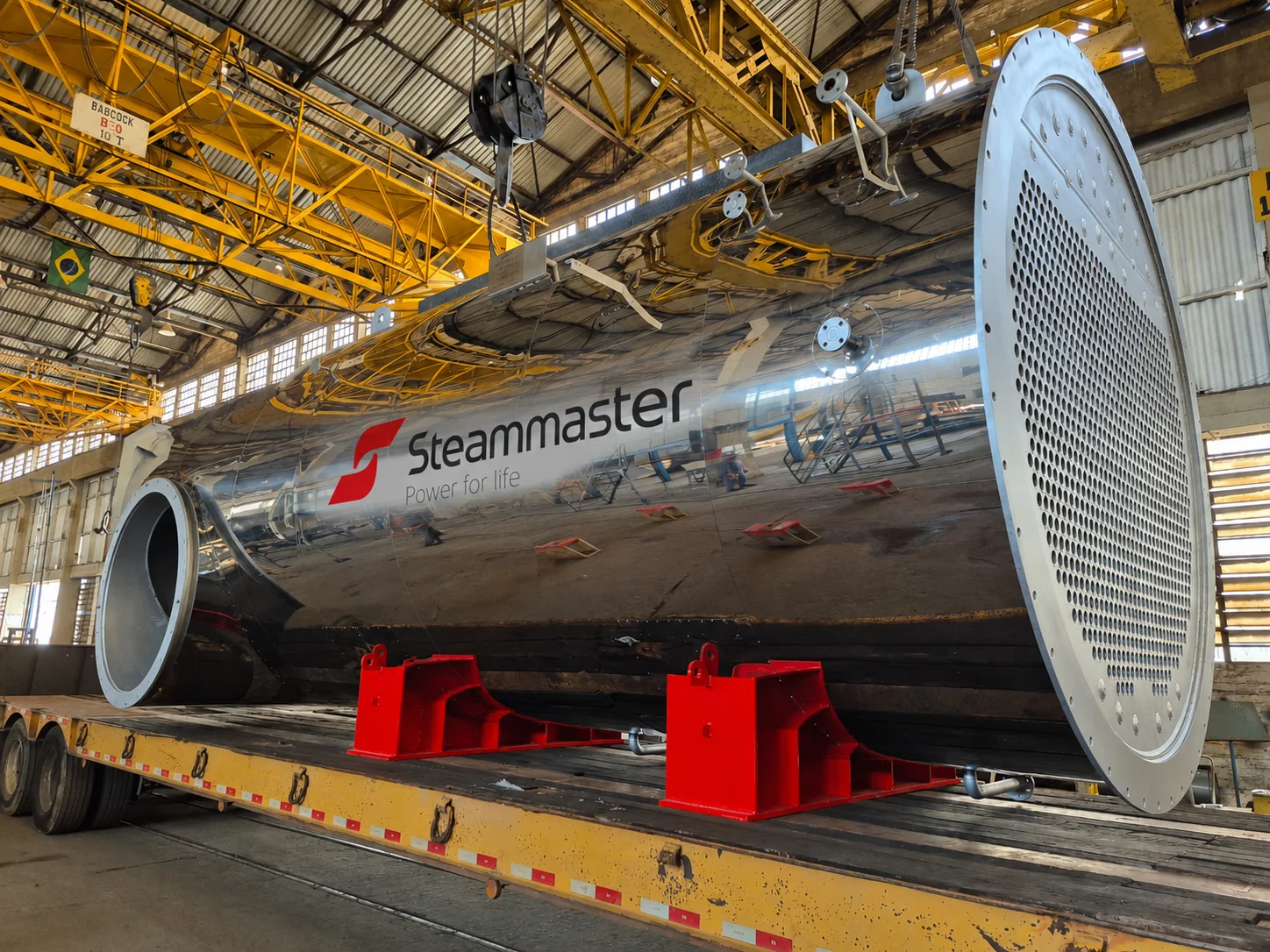 CRS recovery boiler tube sheet and firetube bundle reference image
