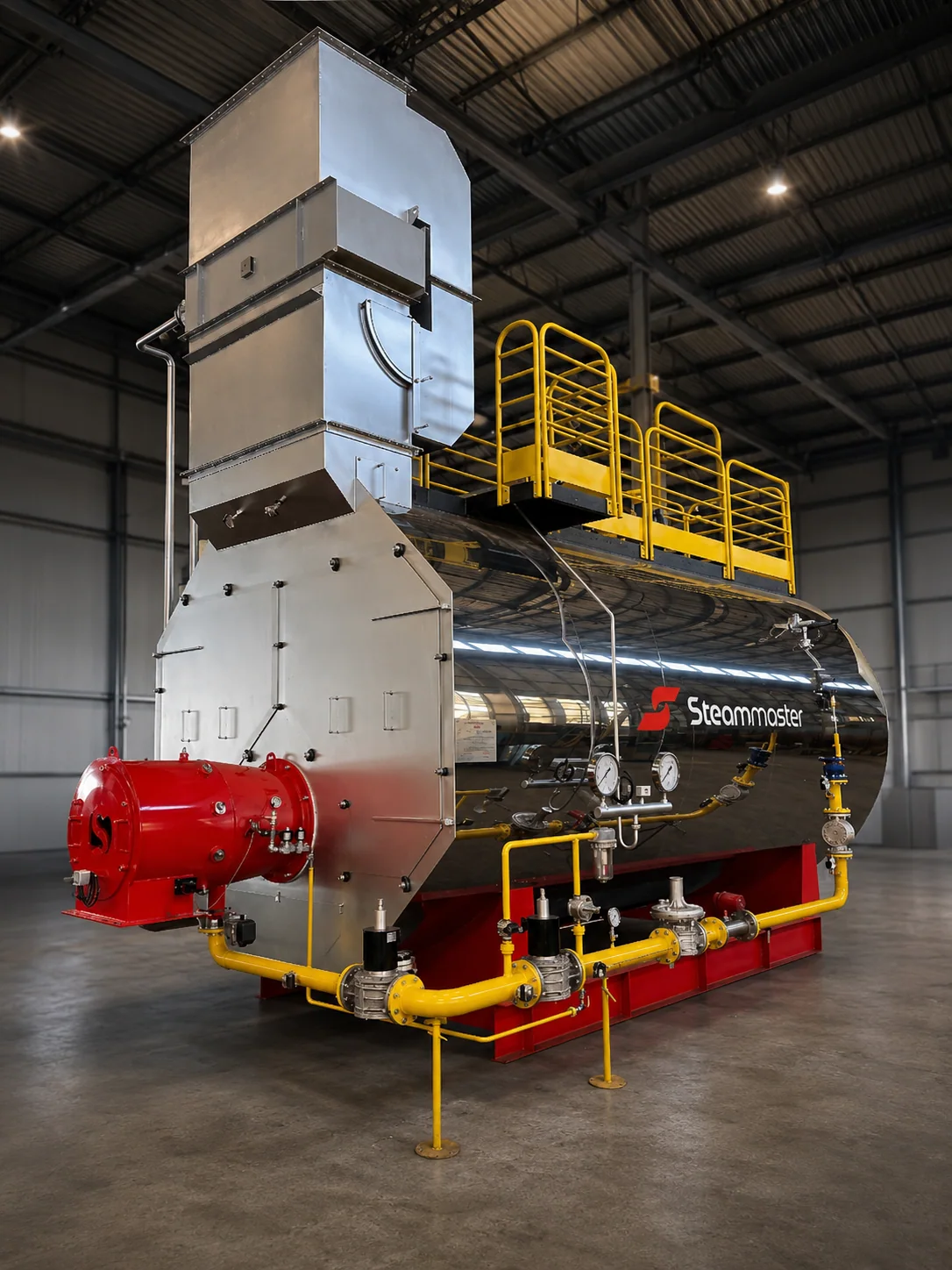 FOUR oil and gas boiler representing the SteamLogix-OG equipment portfolio