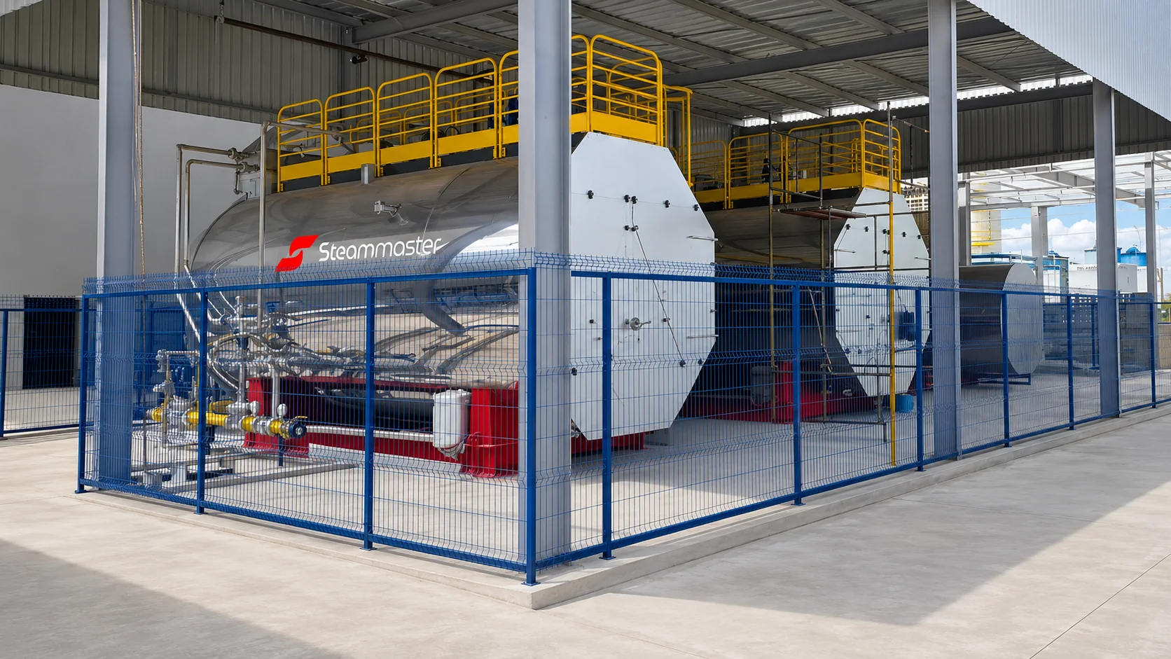 FOUR boilerhouse installation with protected operating area