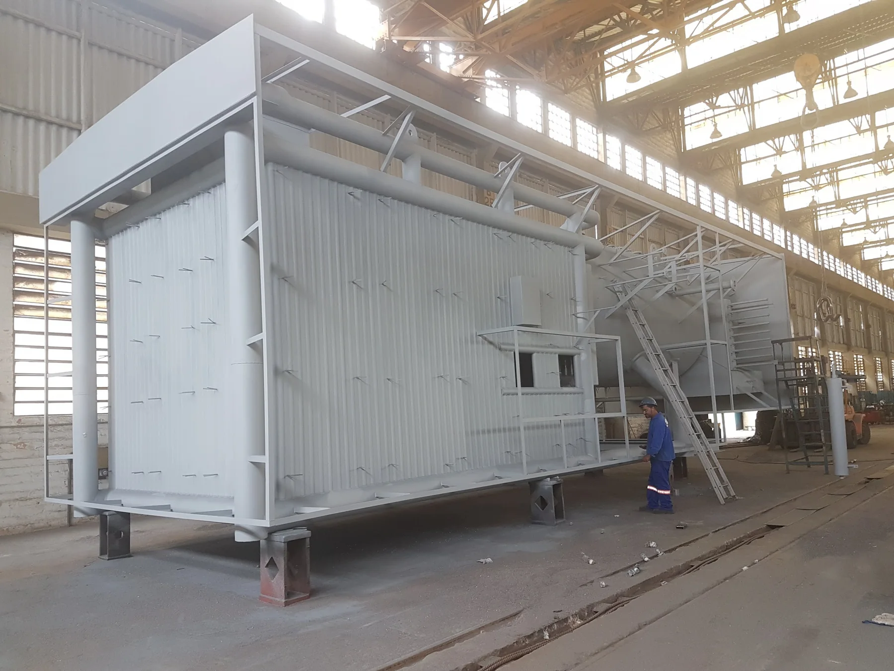 VME boiler during factory assembly
