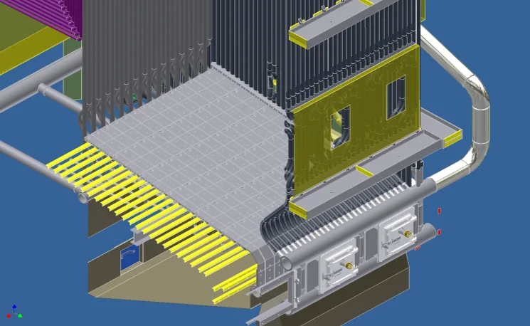 Technical view of the VME Pin-Hole grate