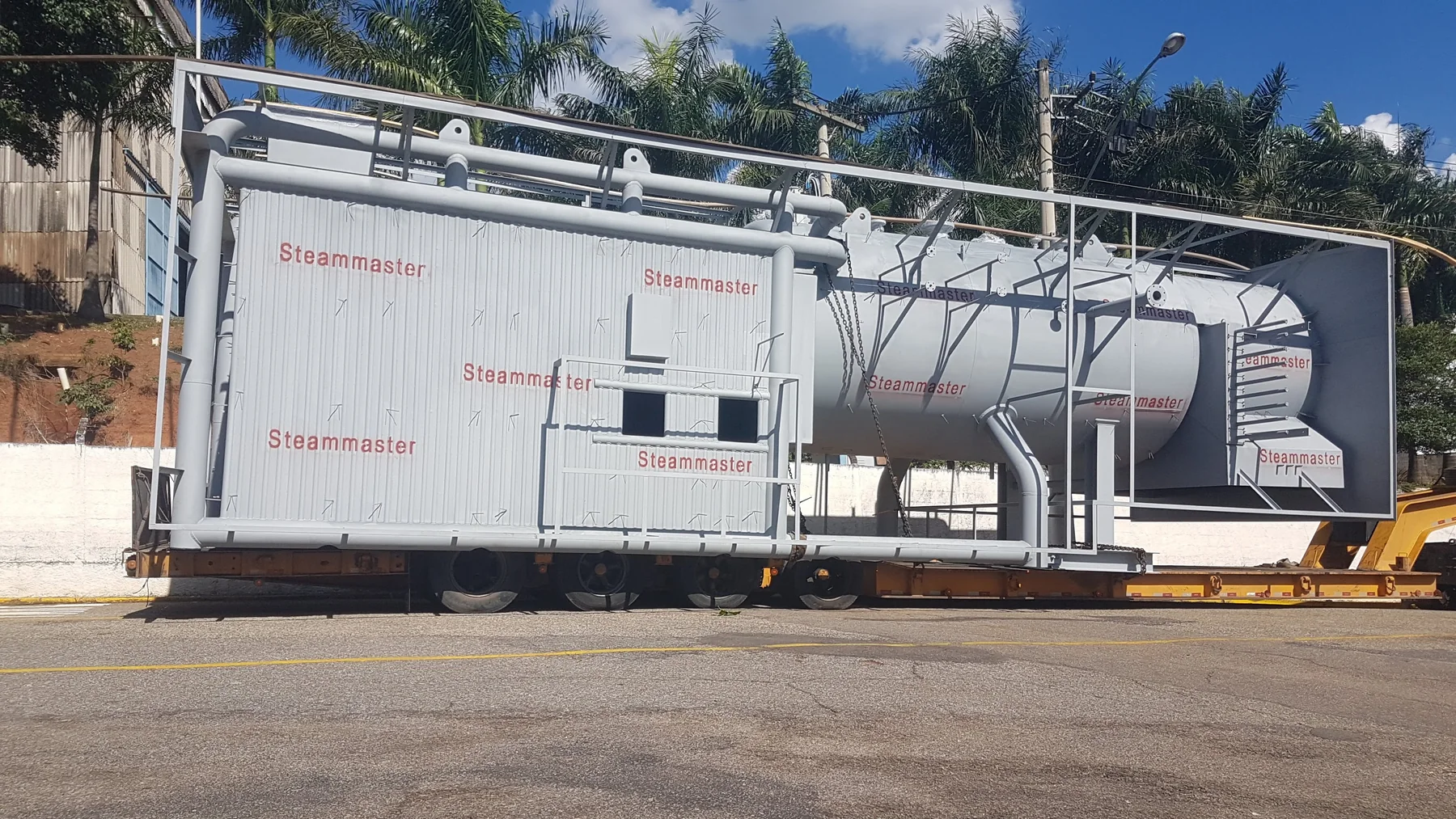 Side view of a Steammaster VME hybrid boiler